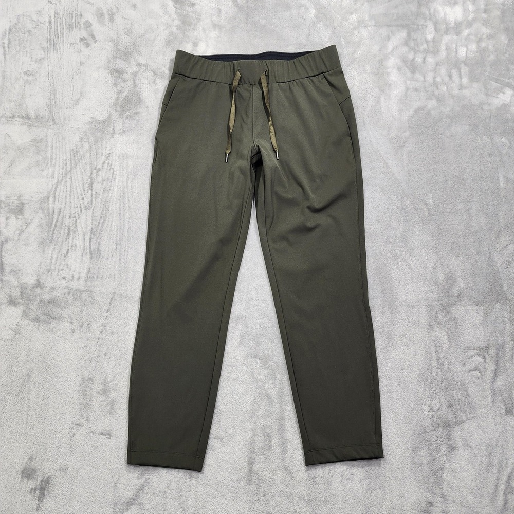 Tuff Athletics Pants Womens M Green Jogger Elastic Waist Tapered Stretch Gym
